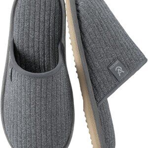 Women's Terry Cloth Memory Foam House Slippers Non-Slip Indoor Outdoor Shoes